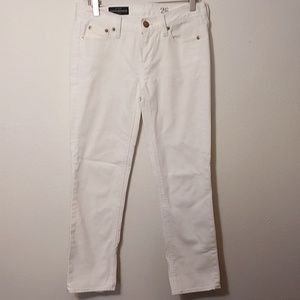 J.Crew White Cropped Matchstick Denim Jeans 26